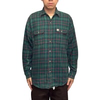 【USED】80's Polo by Ralph Lauren "POLO COUNTRY" Plaid Flannel Shirt Green