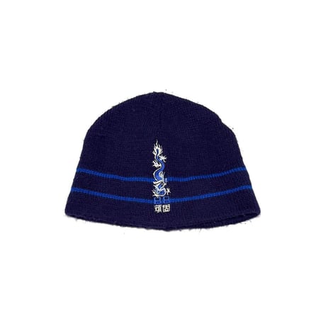 【USED】00's 頑固 DRAGON KNIT BEANIE