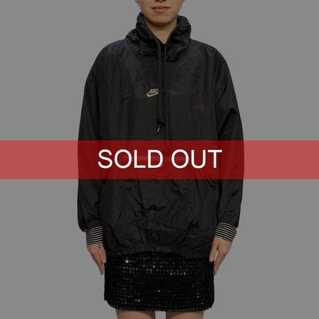 【USED】90's BOOTLEG NIKE HI-NECK NYLON PULLOVER JACKET
