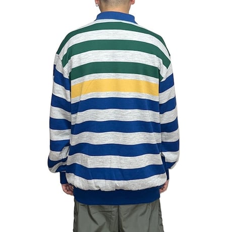 【USED】90's St Michael BORDER COLLARED SWEATSHIRT