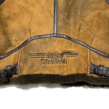 【USED】90'S HARLEY DAVIDSON SHEEPSKIN RAIDERS JACKET