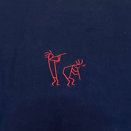 【USED】90's KOKOPELI EMBROIDERED T-SHIRT
