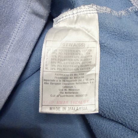 【USED】90's-00's EURO NIKE Utility Pocket Sweatshirt Ice Blue