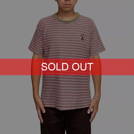 【USED】90's Scorpion Bay Inside-Out Multi Stripe T-shirt