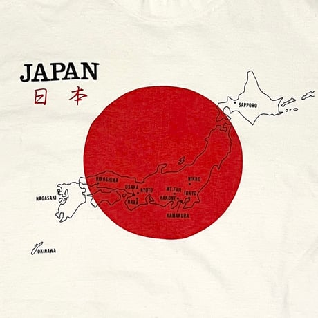 【USED】90's JAPAN SOUVENIR T-SHIRT