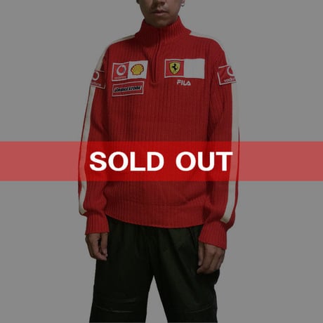 【USED】00'S FILA RACING TYPE SWEATER