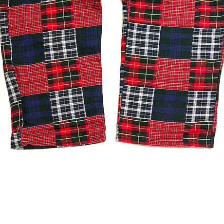【USED】00'S L.L.BEAN PATCHWORK CHECK PANTS