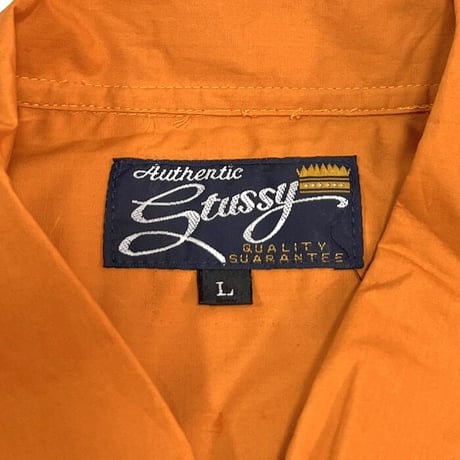 【DEAD STOCK】00'S STUSSY ORANGE SHIRT