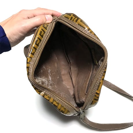 【USED】80'S FENDI ZUCCHINO PATTERN SHOULDER BAG