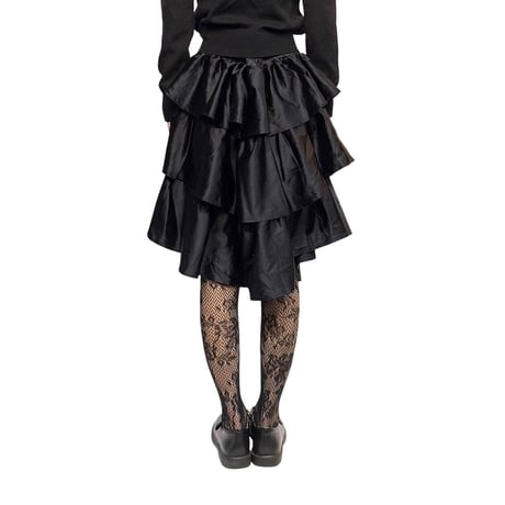【USED】90's-00's EURO VINTAGE GOTHIC 3-LAYER SKIRT