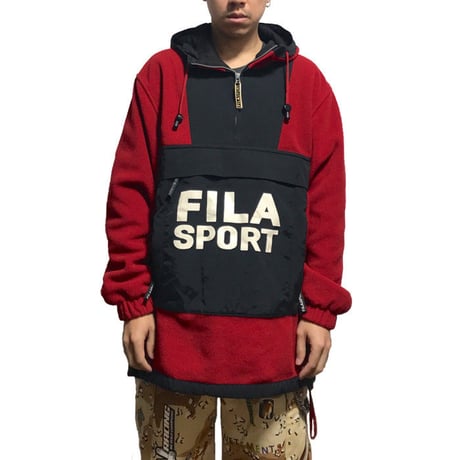 【USED】90'S  FILA SPORT FLEECE ANOLAK