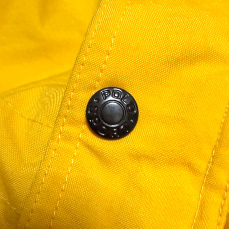 【USED】90's POLO SPORT Ralph Lauren Yellow Hooded Puffer Coat