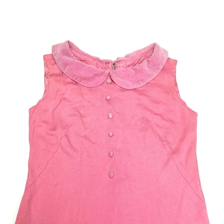 【USED】60's UNION MADE Barbie N/S DRESS