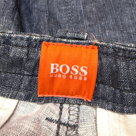 【USED】00's HUGO BOSS Cropped Tech Drawcord Pants