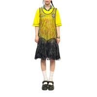 【USED】00's LAUREN VIDAL TULLE DRESS BLACK