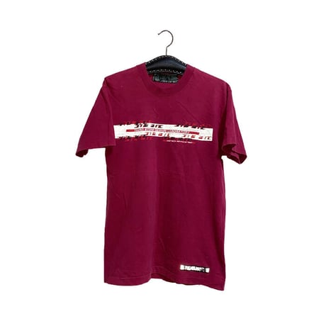 【USED】90'S THIRD STONE REFLECTOR GRAPHIC T-SHIRT WINE RED