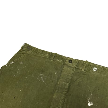 【USED】60's-70's SWEDISH ARMY PAINTED UTILITY PANTS