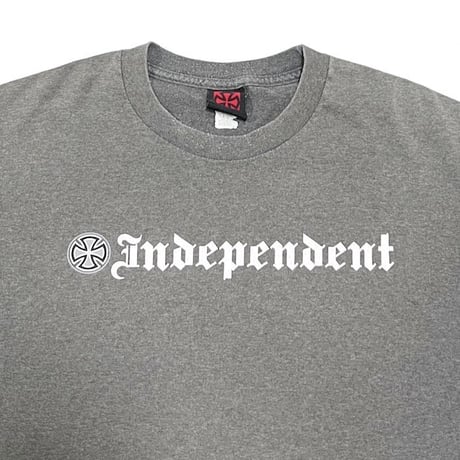 【USED】90'S-00'S INDEPENDENT TRUCK COMPANY OLD ENGLISH T-SHIRT