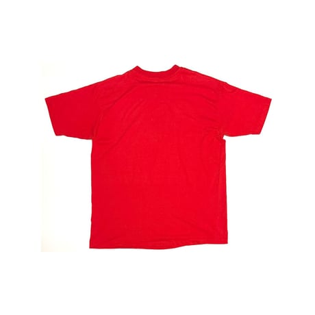【USED】80's-90's Red Warrior Tribal Print T-shirt