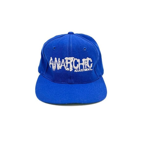 【USED】90'S ANARCHIC ADJUSTMENT 6-PANEL CAP BLUE