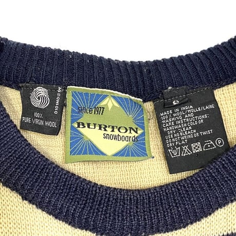 【USED】80'S-90'S BURTON LINE KNIT SWEATER