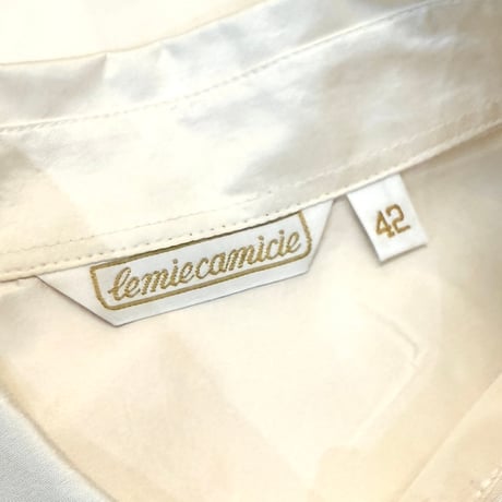 【USED】90's lemiecamicie Ruched Sleeve Silk Satin Blouse (Made in Italy)