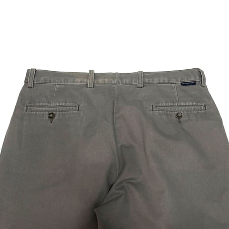 【USED】90's DOCKERS Two Tuck Wide Chino Pants Faded Gray Made in USA