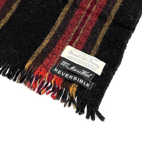 【USED】70'S MARSHALL FIELD & COMPANY MERINO WOOL SCARF