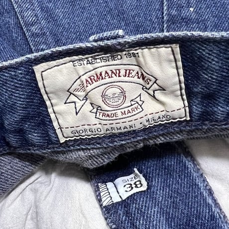 【USED】80'S-90'S ARMANI JEANS LOOSE FIT DENIM PANTS