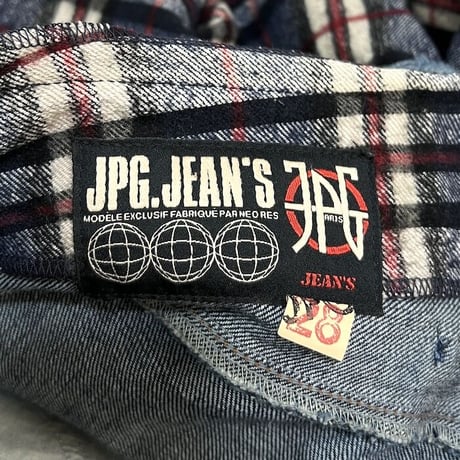 【USED】90'S-00'S JPG.JEAN'S WOOL SWITCHING DENIM PANTS