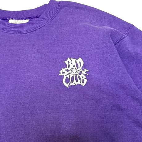 【USED】90's BAD BOY CLUB SWEATSHIRT PURPLE