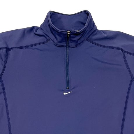 【USED】90'S-00'S NIKE HI-NECK HALF ZIP L/S TOP MADE IN U.S.A.