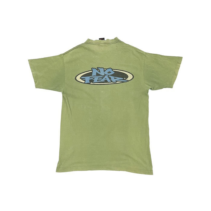 USED】90'S NO FEAR LOGO T-SHIRT | KONBINI no fear ロンT 90s ボーダー レア