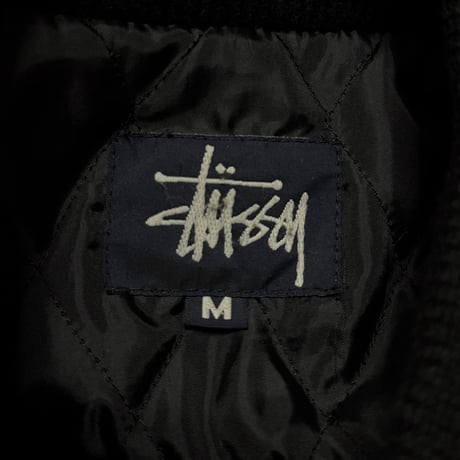 【USED】90's STUSSY "BIG4" VARSITY JACKET