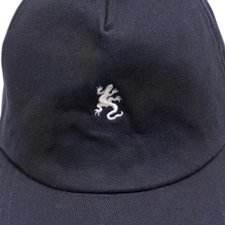 【USED】90's agnès b. PARIS Lizard Embroidery Cotton Cap Made in France