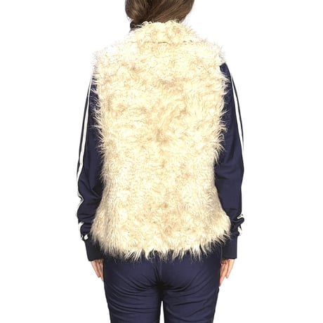 【USED】00's VMNY Faux Fur Shaggy Vest