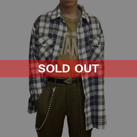 【USED】LEVI'S OVERSIZED CHECK SHIRT