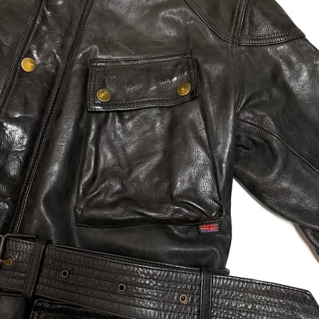 【USED】90's Belstaff PANTHER MOTORCYCLE LEATHER JACKET