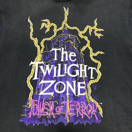 【USED】90'S  DISNEY TOWER OF TERROR T-SHIRT