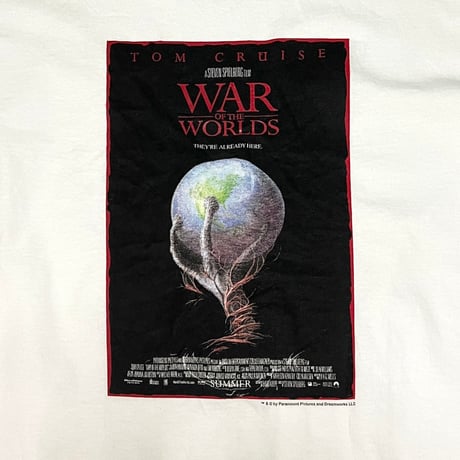 【USED】00's WAR OF THE WORLDS RINGER T-SHIRT
