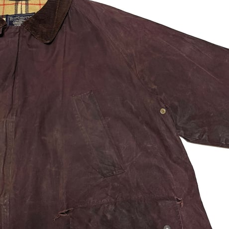 【USED】80's-90's Burberrys WAXED CLOTH LONG COAT