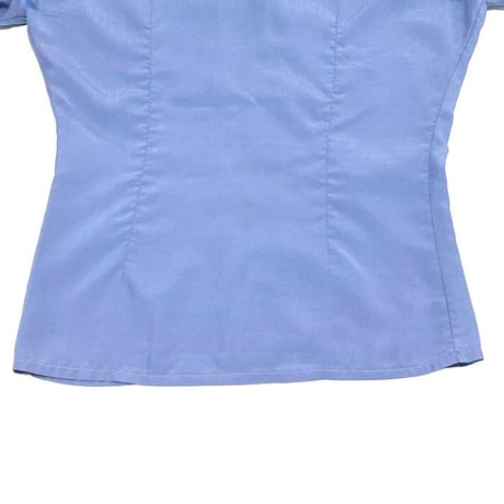 【USED】80'S DANIEL DUVAL LONG POINT COLLAR BLOUSE