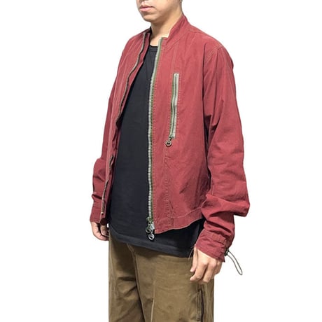 【USED】MAHARISHI 1999AW ASYMMETRY BIKER SHIRT JACKET