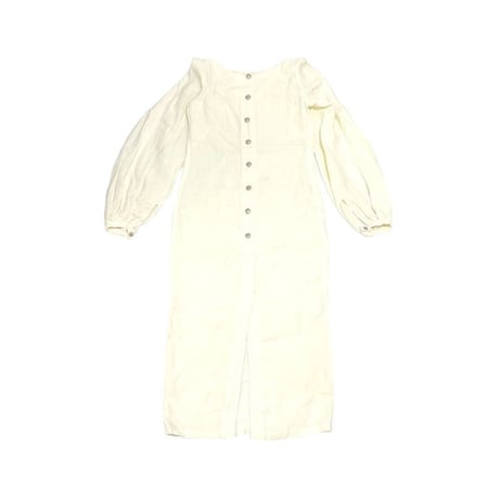 【USED】80's-90's GAULTIER JEAN'S PUFF SLEEVE LONG DRESS