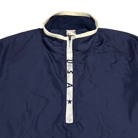 【USED】00's NIKE USA Half-Zip Pullover Light Shell Jacket