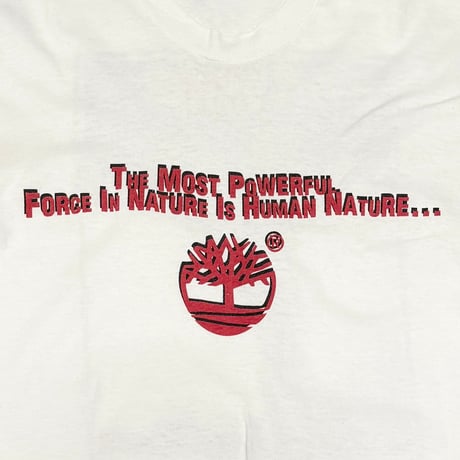 【USED】90's Timberland BE A FORCE L/S T-SHIRT