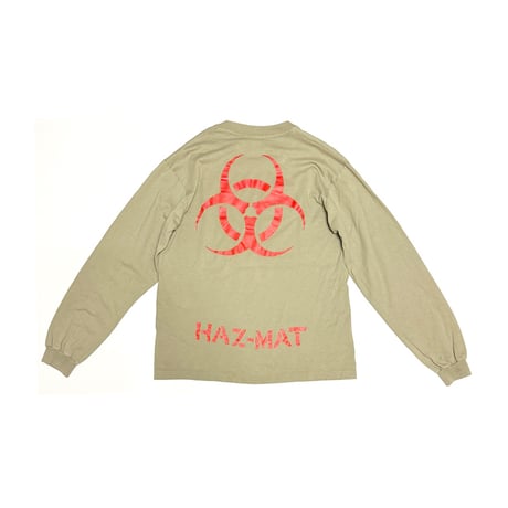 【USED】90's HAZ-MAT Biohazard Long Sleeve T-Shirt