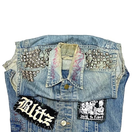 【USED】80'S-90'S CUSTUM PUNK LEE DENIM VEST