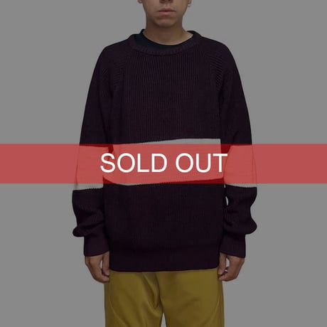 【USED】80'S BOTANY 500 ACRYLIC KNIT SWEATER