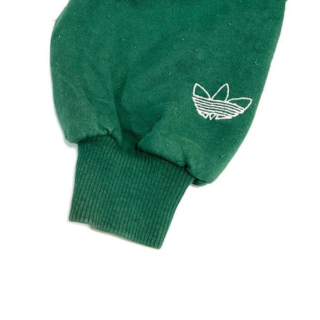 【USED】80'S ADIDAS TREFOIL EMBROIDERY SWEATSHIRT GREEN